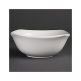 thumbnail of Tigelas quadradas com bordos ondulados brancos 220(L)mm Conjunto de 12 Olympia