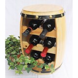 thumbnail of Weinregal Weinfass Fass aus Holz H-42 cm Nr.1511 Flaschenständer Regal Naturlack