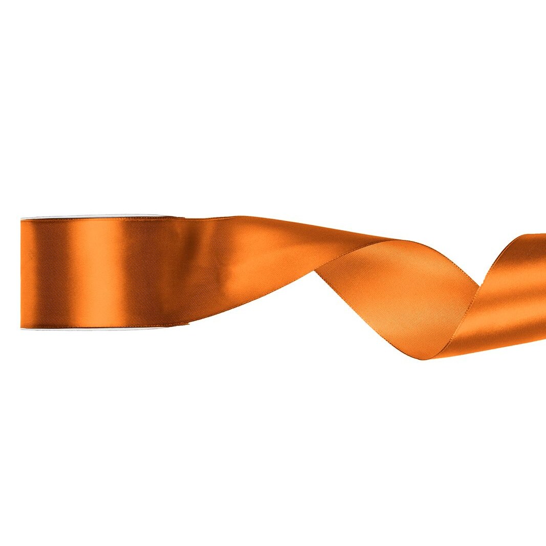 Satin Geschenkband rostrot 25m 50mm breit