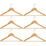 thumbnail of 6 x Kleiderbügel Holzbügel Hosenbügel Wäschebügel Holz Garderobe Bügel K020