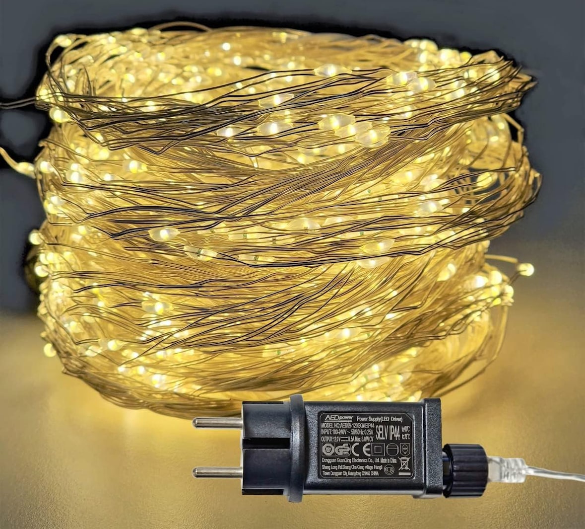 Jandei - Cascade Micro Led Slinger, 200 Leds Warm Wit 3000K | Makro