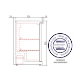 thumbnail of CORECO Arriere Bar 3 Portes Pleines Battantes - +2/+8  - Ext Acier Galavanise Plastifie Noir. Capacite 320 Canettes - Dim1375X520X850 NRH-350-L
