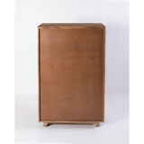 thumbnail of Barschrank OSKAR Mangoholz Braun 122x46x74cm Weinschrank Kaffeetresenschrank
