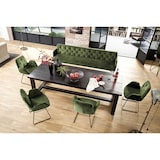 thumbnail of Banco de comedor KAWOLA CHARME Velvet olive 166 cm