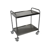 thumbnail of Gastro-Servierwagen aus Edelstahl, 2 Etagen, 80 cm breit