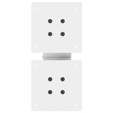 thumbnail of vidaXL Couchtischbeine X-Form 2 Stk. Weiß 40x(30-31) cm Stahl
