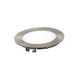 thumbnail of Luminária embutida LED de 6 W, luz fria, 6000 K. Redonda, embutida, acabamento em aço.