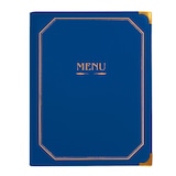 thumbnail of Garcia de Pou - Porte Menu 8 Pochettes Din-A4 25,5X33 Cm Bleu Pvc