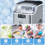 thumbnail of HOMCOM - Eiswürfelmaschine - 36L x 25,2B x 37,1H cm - silber