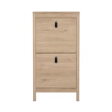 thumbnail of WellHome - Klapbare schoenenkast met 2 klapdeuren in kleur Eiken 54 x 25 x 103 cm - Guadalquivir