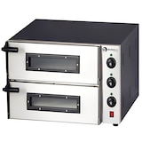 thumbnail of Horno para pizza industrial WORLDMAI 2 pizzas de 40 cm para hostelería. Horno pizzero profesional 2 pisos para bar y restaurante.