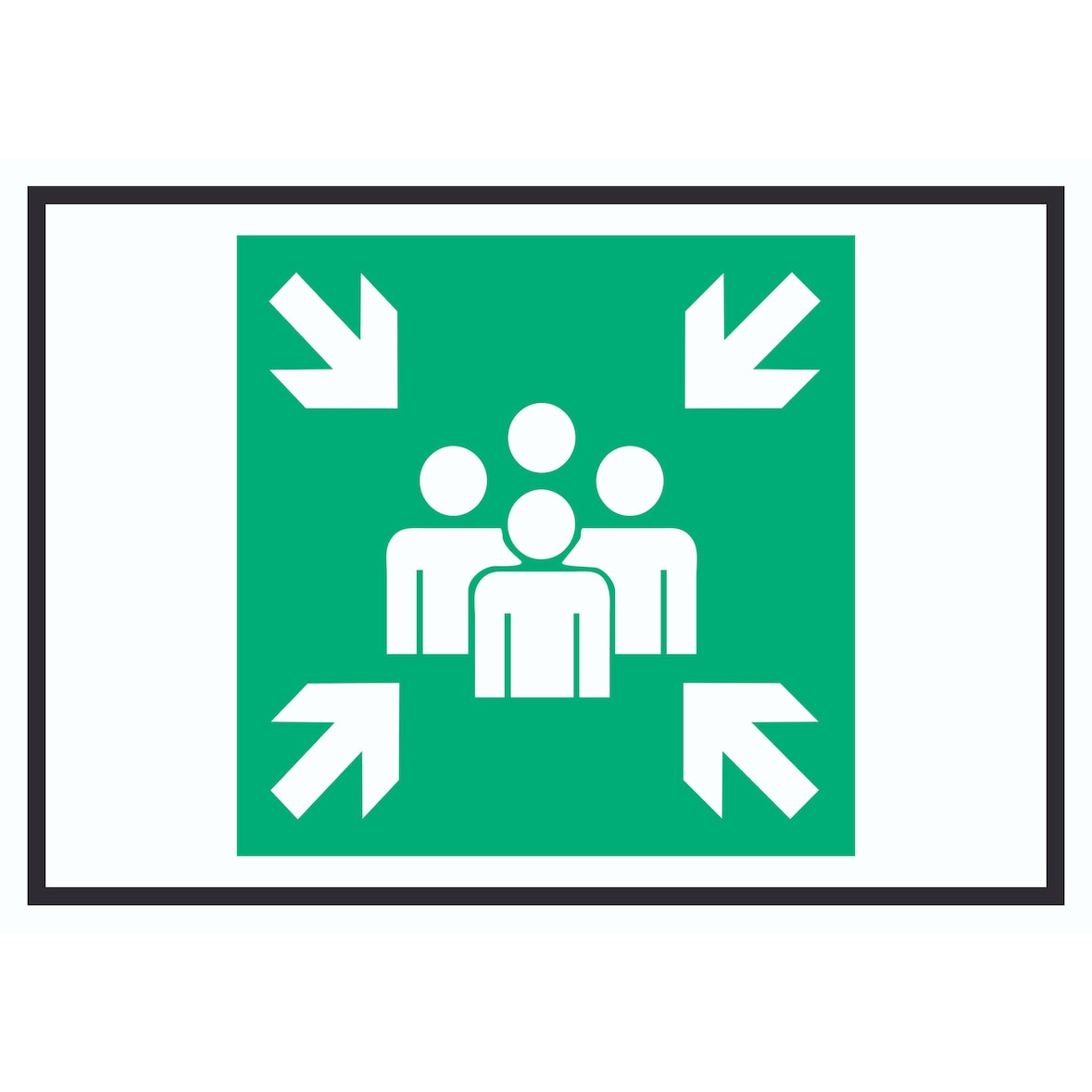 Sammelstelle Symbol Schild A4 (210x297mm)