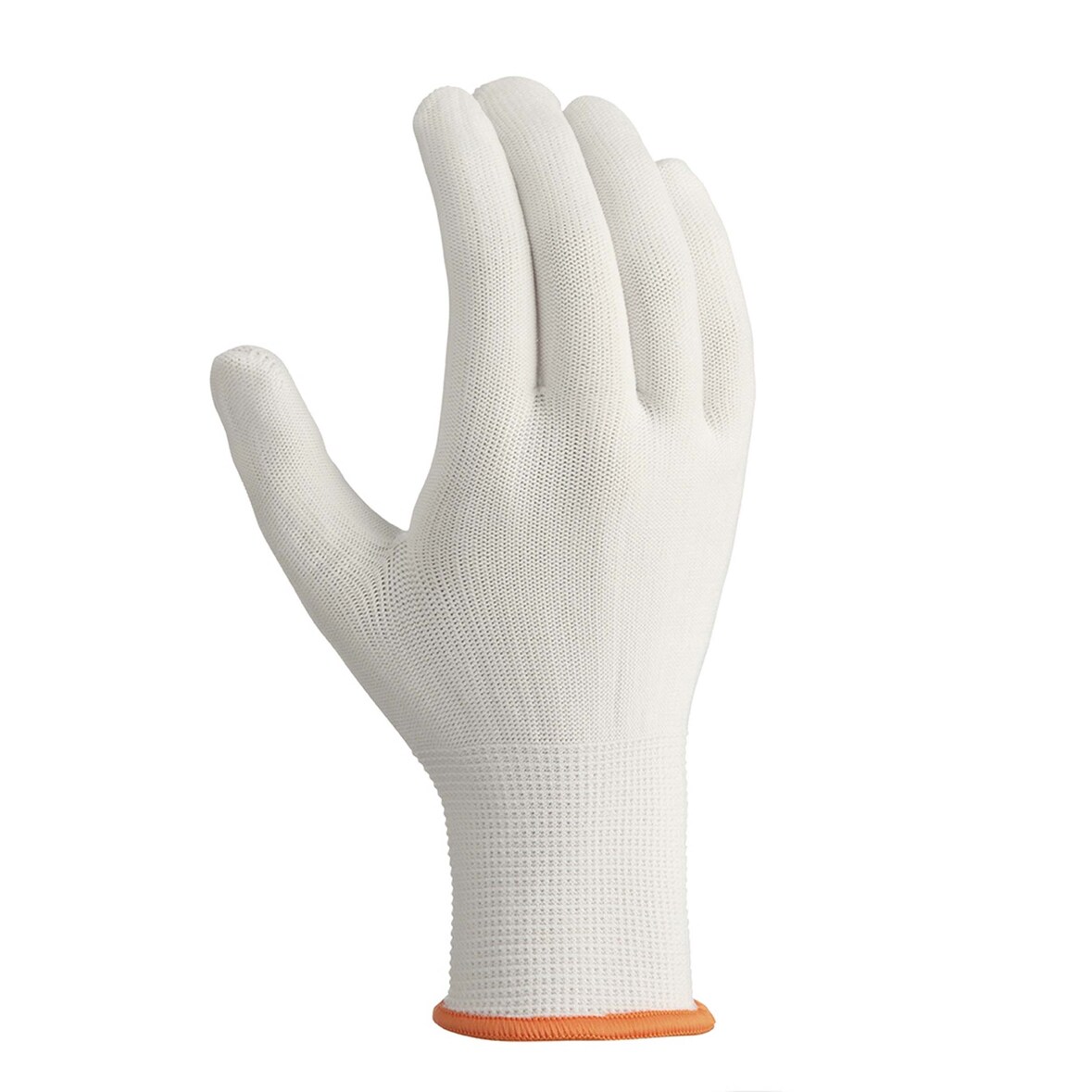 12 Paar Feinstickhandschuhe, `NYLON`, ohne Beschichtung, Stickbund, weiß, teXXor 2407 - Größe 10 (XL)