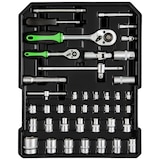 thumbnail of tectake Coffre à outils à roulettes en aluminium, 1 200 pièces  Noir