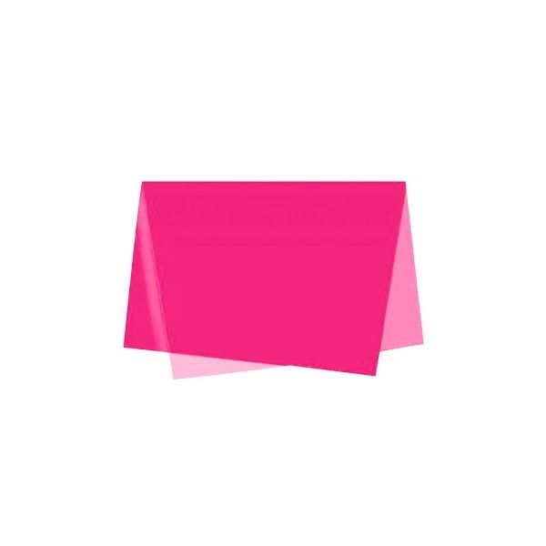 Papier de soie 51x76 cm Paquet de 25 feuilles roses