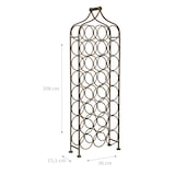 thumbnail of Biscottini Portabottiglie per vino - Cantinetta porta bottiglie vino metallo - Espositore vino 24 bottiglie - Portabottiglie ferro battuto 106x36 cm