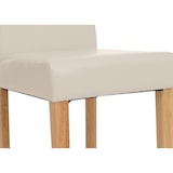 thumbnail of Juego de 6 sillas de comedor Silla de cocina Littau ~ polipiel, blanca, patas claras