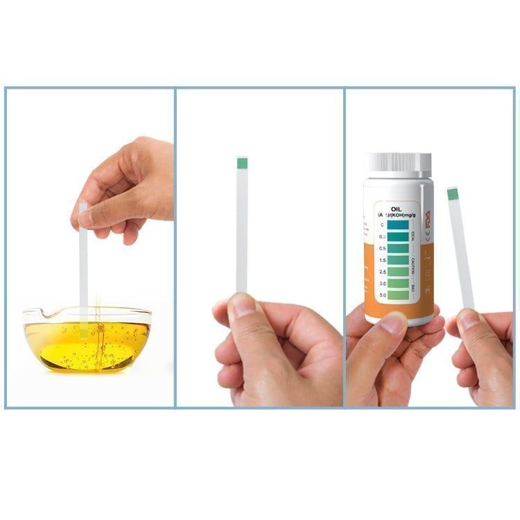 Bandelettes test qualité huile de friture – flacon de 50