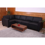 thumbnail of Modular Sofa-System Couch-Garnitur Lyon 5, Kunstleder ~ schwarz