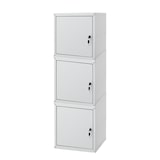 thumbnail of PROREGAL MegaDeal 3x Casier métallique verouillable CUBIC, HxLxP 35x35x35cm, Gris, Armoire à casier cube, consigne polyvalente, vestiaire