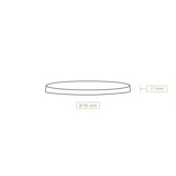 thumbnail of greenbox - PLA-Flachdeckel Ø 95 mm, Halmkreuz, 100 St.