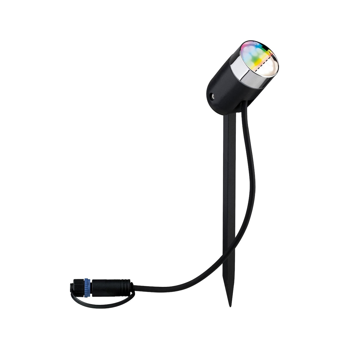 Paulmann Plug & Shine LED Gartenstrahler Smart Home Zigbee 3.0 Pike Basisset  IP65 RGBW+ 3x4,2W  21VA Anthrazit 94284