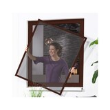 thumbnail of Fensterbausatz Master SLIM 100x120cm braun Pollenschutzgewebe 100690802-VH