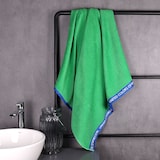 thumbnail of Benetton - Handdoek 90x160cm 380gsm 100% katoen velours groene regenboog