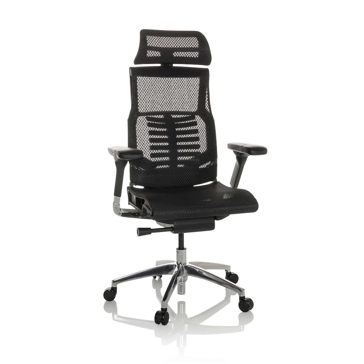 Sedia da ufficio / Poltrone direzionali POFIT GEN2 Tessuto in maglia nero hjh OFFICE