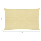 thumbnail of vidaXL Sonnensegel 160 g/m² Beige 3x5 m HDPE