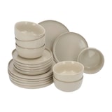 thumbnail of 6 persoons 18-delig servies Terre Beige Geglazuurd Keramiek