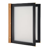 thumbnail of Securit® Menú A4 "Wood" - Negro - 4 vistas