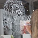 thumbnail of Securit® Pack de 2 Rotuladores de Tiza Líquida Waterproof - Blanco - Punta Biselada 2-6mm