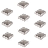 thumbnail of 10x Pfostenkappe Edelstahl 91 mm Pyramide Abdeckkappe für Pfosten 9 x 9 cm