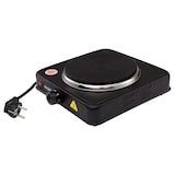 thumbnail of Mesko MS 6508 Elektrokochplatte, Kochzone 15,4 cm, stufenlos regelbarer Thermostat, kompakt, ideal für Camping, 1000W, Schwarz