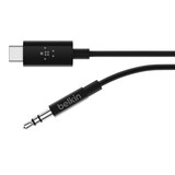 thumbnail of Belkin RockStar™ Cable de audio de 3,5 mm con conector USB-C™ Cable de audio USB C negro.