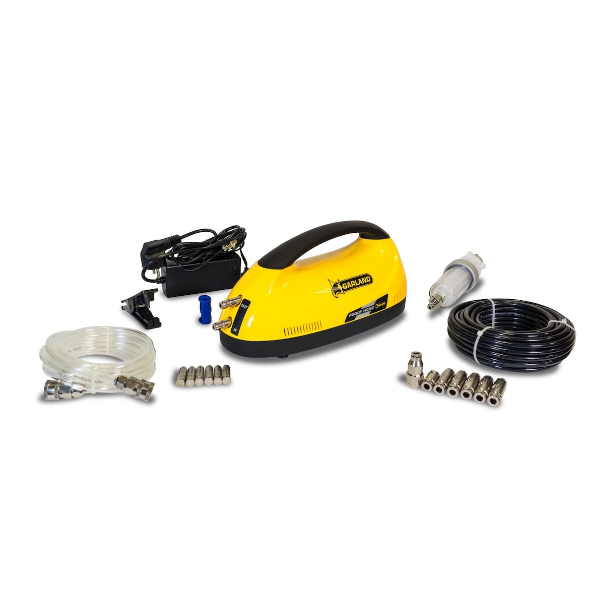 GARLAND FOGGY HOME - Nebulizador de terraza  con programador analógico  y 6 difusores.  0,2 l/min a 40 bar.  Acondiciona hasta 35 m2.