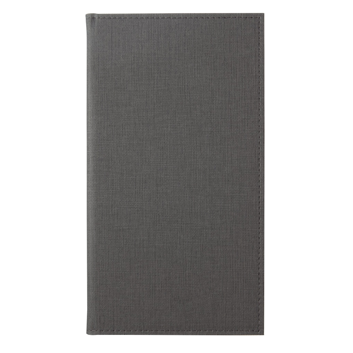 SIGEL RM101 Rechnungsmappe, anthrazit mit edler Leinenstruktur, strapazierfähig und leicht abwischbar, 23 x 13 cm