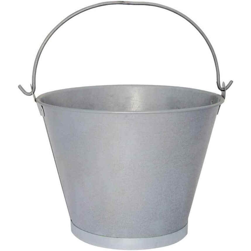 Cubo Zinc Metal Galvanizado Multiusos  6 Litros 26 x 17 x 19 (alt.) cm. con Abre Botellas