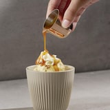 thumbnail of APS 4er Set 10301 Gießer-Set/ Milchkännchen "ALLURE", 18/8 Edelstahl, PVD-beschichtet, 30 ml, Ø 4,5 cm, Höhe 4 cm, Kupfer-Look