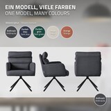thumbnail of ML-Design – Esszimmerstühle drehbar 4er Set – Anthrazit | mit Armlehnen & Rückenlehne, Auto-Position, Polyesterbezug, Metallbeine