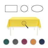 thumbnail of Gartentischdecke mit Fransen Tischdecke rund oval eckig Classic 130x160 cm eckig gelb