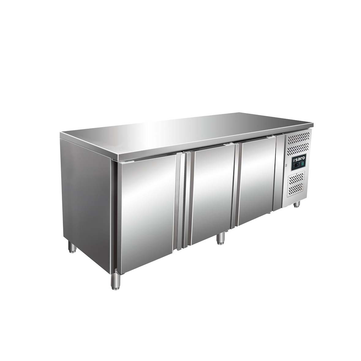 Saro Kühltisch mit 3 Türen, Modell KYLJA 3100 TN PRO, B 1795 x T 700 x H 890-950 mm