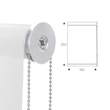 thumbnail of Rocada cortina enrollable 160cm largo x 260cm alto   - cortina color blanco con mecánico blanco