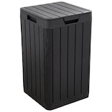 thumbnail of Poubelle de jardin 80 Litres Noire 38 x 38 x H65 cm Couvercle à pression TOOMAX