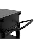 thumbnail of aro Gasgrill met 6 branders, grilloppervlak 106 × 48 cm, verrijdbaar, staal, zwart