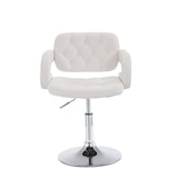 thumbnail of Espreguiçadeira Dublin em imitação de pele branco