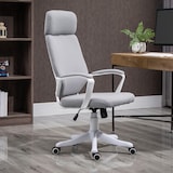 thumbnail of Vinsetto Cadeira de escritório ergonômica ajustável em altura giratória com apoio de braços Apoio de cabeça e encosto alto 63x65x113-123 cm Cinza