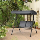 thumbnail of Outsunny Dondolo a 2 Posti da Giardino con Tettuccio Regolabile Grigio