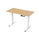 thumbnail of SIGMA Secretária HT114, aglomerado de madeira, 120 x 60 cm, regulável em altura, castanho claro/branco